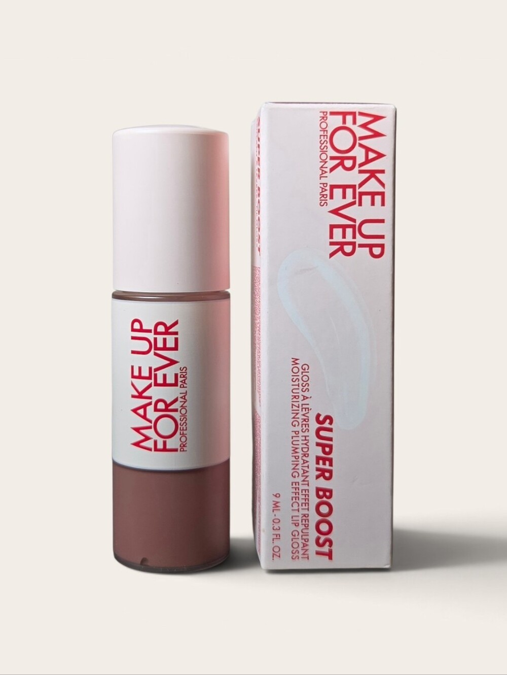 Makeup Forever Super Boost Plumping Effect Lip Gloss "Wherever Walnut" 06 - NIB